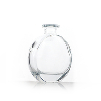 Bouteille de recharge de diffuseur en verre de roseau vide de haute qualité de 150ml avec des bâtons de forme ovale bouteilles de parfum frais d'air à la maison en gros