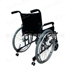 Fauteuil roulant manuel en alliage d'aluminium pliable léger et portable pour les personnes âgées, idéal pour les voyages - Product Image 3