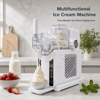 Machine à glace automatique, capacité de 2,11 litres, contrôle de vitesse variable électrique, 180W, modèle compact pour la maison