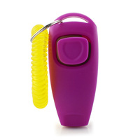 En gros, logo personnalisé, clicker et sifflet d'entraînement pour chien 2 en 1, plastique PC durable, multicolores, pour fournitures d'entraînement des animaux de compagnie