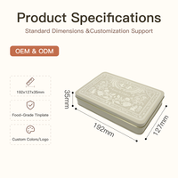Boîte alimentaire rectangulaire personnalisée GC avec couvercle, en fer blanc, pour le stockage de thé, bonbons, biscuits, OEM ODM