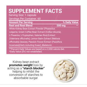 ACORN Control de grasa mientras duerme noche Control de peso suplementos cápsulas con melatonina - Product Image 6