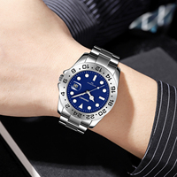 Nuevo Reloj SKMEI 9415 de Lujo para Hombre, Caja de Aleación de Zinc, Correa de Acero Inoxidable, Reloj de Cuarzo Analógico, Esfera de 44 mm, Correa de 20 mm, Resistente al Agua 3BAR