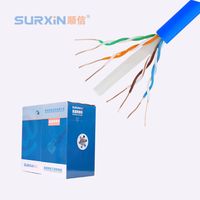 Cable Ethernet CAT6 UTP FTP SFTP de Alta Velocidad, 4 Pares, 23AWG, Cobre, Cat6, Revestimiento de PVC y PE, Cable LAN
