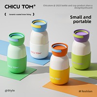 Mini-bouteilles isothermes compactes portables en acier inoxydable 304 à double paroi, tasse de poche, nouveau modèle pour filles