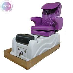 Remise Ensemble de meubles de salon de manucure Petite chaise de pédicure Chaise de massage pour <span class=keywords><strong>spa</strong></span> des pieds violette pour petits endroits - Product Image 1