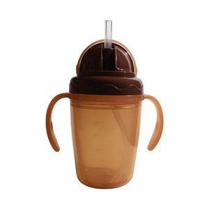 Botella de Agua para Bebé Lier <span class=keywords><strong>Brown</strong></span> Coffee, 300 ml, con Pajita para Beber Directo, Anti-Cólicos, Libre de BPA, PP, con Tapa Abatible, Antiderrames - Product Image 5