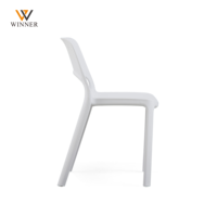 Chaises de salle à manger empilables en plastique léger de style nordique pour restaurants et événements extérieurs – Vente en gros