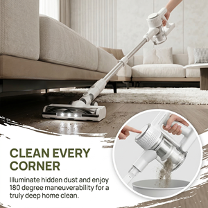 Aspirateur Cyclonique Sans Fil pour Usage Extérieur, Domestique et Automobile, 3 Modes, Anti-Emmêlement, Aspiration Puissante, Léger, Type Bâton, Idéal Hôtels et Garages (UE) - Product Image 5