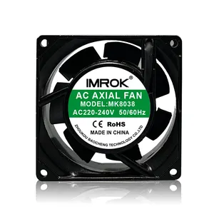 8038 yüksek CFM 80x80x38mm soğutma fanı ac eksenel fan kare 110V 220V 80mm ac eksenel akış fanı