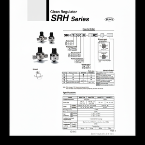 SMC Pneumatics SRH3000-02-R Nettoyer les pièces pneumatiques du régulateur - Product Image 1