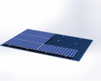 Support de montage solaire Amoy Mini Rail pour l'installation de panneaux photovoltaïques sur toiture avec garantie de 10 ans, résistance au vent de 60 m/s et résistance à la neige de 1,6 kN/m²
