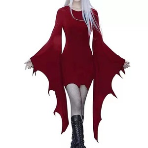 Disfraz de Morticia Addams para Mujer Vestido Largo hasta el Suelo Bruja Sexy Gótico Vintage para Fiesta de Carnaval de Halloween - Product Image 4