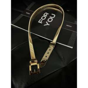 Cinturón de Mujer Fiori de Cuero Sintético con Hebilla Dorada, Accesorio para Boda - Product Image 3