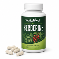 Extrait de Berbérine Haute Pureté Complément Alimentaire 60 Jours d'Approvisionnement Non-OGM Berbérine Plus pour le Métabolisme du Glucose et la Gestion du Poids ODM