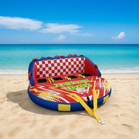 Bouée gonflable de ski nautique en PVC robuste pour usage commercial, équipement de jeu aquatique pour lac et mer