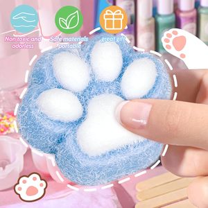 Soft Silicone <b>Plush</b> <b>Cat</b> Paw Squeeze Toy Essential Stress Relief Gift for Children's Party - Product Image 1
