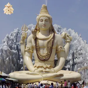 Ngoài Trời Trang Trí Cổ Ấn Độ Đá Cẩm Thạch Thần Hindu Điêu Khắc Lớn Lord Of The Shiva Đá Bức Tượng Cho Bán