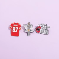 En gros : Pins musicaux en métal, Badges de maillot Funky 87, Pins de dessin animé uniques sur le thème des chanteurs pour la décoration de vêtements