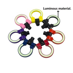 Poyracing Crochet de remorquage éclairé en acier rose pour voitures JDM Toyota FAW JP - Product Image 3