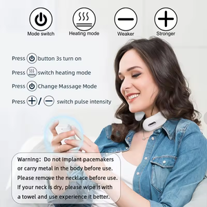 Thông minh 4D Thông Minh Điện cổ và vai Massager cột sống cổ tử cung hàng chục tần số thấp xung sưởi ấm Bộ quà tặng - Product Image 4