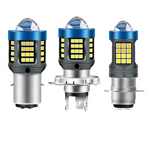 12V 11W LED Headlight Bulb Dual Color White Yellow Lens Light <b>H4</b> BA20D P15D for Motorcycle Scooter Retrofit - Product Image 2
