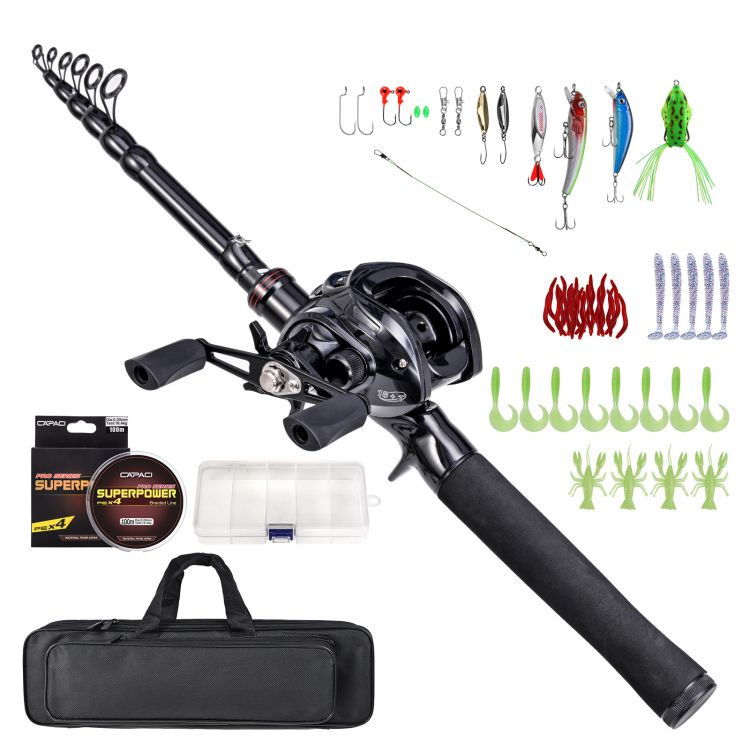 Fishing Rod & Reel Combo Set Portable Telescopic 180cm/210cm with Spinning Reels Bait and Hook Accessories Saltwater Fishing Ta| Alibaba.com Fishing Rod & Reel Combo Set Portable Telescopic 180cm/210cm with Spinning Reels Bait and Hook Accessories Saltwater Fishing Ta| Alibaba.com