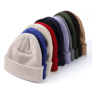 2023 personalizzabile Unisex invernali caldi cappelli in maglia Logo ricamato modello di carattere da uomo berretto invernale - Product Image 1