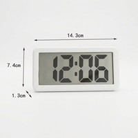 Tisch-Mini-Digitalwecker mit LCD-Großanzeige, minimalistisch, batteriebetrieben, für Kinder, Haushalt, Werbegeschenk