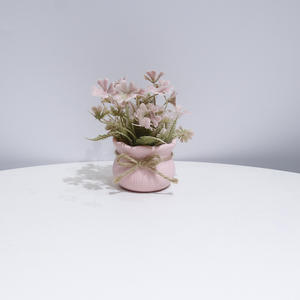 <span class=keywords><strong>Maceta</strong></span> artificial Rosa hecha a mano para decoración <span class=keywords><strong>de</strong></span> habitación <span class=keywords><strong>de</strong></span> niña pequeña, escritorio <span class=keywords><strong>de</strong></span> oficina, accesorios para mujer - Product Image 2