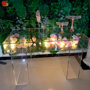 Wedding Luxury Furniture Clear Cake <strong>Coffee</strong> <strong>Table</strong> Acrylic Flower Wedding Event for Wedding Party Decoration - Product Image 1