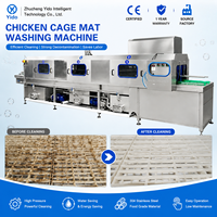 Laveuse haute pression pour cages à poulets en plastique, machine de nettoyage pour caisses à volailles, équipement de lavage de tapis de cage