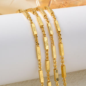 Collar de Cadena de Eslabones Chapado en Oro de 18K de Latón de Moda Zeadear, Modelo SY-N0223, para Unisex, Aniversario - Product Image 5