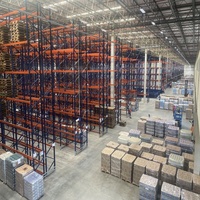 Étagères de stockage robustes, en acier Q235B, résistantes à la corrosion, unités de rayonnage pour entrepôt