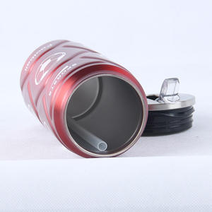 Thermos sous vide en forme de canette de soda, de bière ou de cola de 16 oz, amusant, avec couvercle en paille en PP, OEM - Product Image 2