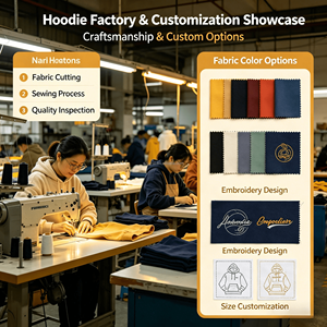 Sudaderas Extra Grandes Premium con Bordado 3D de Fuente Artística Personalizada del Fabricante, Sudaderas para Hombre y Mujer - Product Image 4