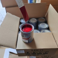 Revêtement automatique à haute brillance et à haute couverture 1K Basecoat Peinture automobile Tinter rouge transparent avec d'excellentes performances