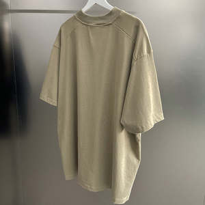 Customized logo <b>printed</b> round neck T-shirt for men, 100% pure cotton <b>neutral</b> solid color T-shirt - Product Image 3