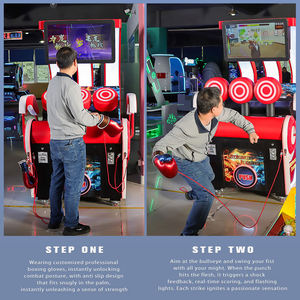 Máquina de Boxeo Arcade Recreativa para Calle, Operada con Monedas, Metálica, con Redención de Boletos Electrónicos, Certificación CE, Enchufe Estadounidense, Inglés - Product Image 2