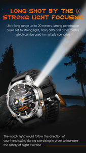 New Arrivals KT80 Outdoor Sports Smart Watch for Men Women 3ATM Waterproof Fitness Tracker Smart Watch With Flashlight - Product Image 4