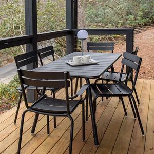 โต๊ะ<span class=keywords><strong>บาร์บีคิว</strong></span>สำหรับร้านอาหารโรงแรมรีสอร์ททำจากโลหะอลูมิเนียมอัลลอยด์สำหรับปิกนิกสวนรับประทานอาหารกลางแจ้งตั้งแคมป์ - Product Image 3