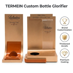Présentoir Glorifier de <span class=keywords><strong>bouteille</strong></span> de champagne <span class=keywords><strong>moet</strong></span> carré rougeoyant personnalisé de service VIP avec éclairage laser pour discothèque - Product Image 3