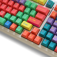 Windbreaker Keycaps Durable Pbt 129 Keys Dye-Sub Cherry Profile Keycaps for 61/87/104/108 Mx Switch Mechanical Keyboard
