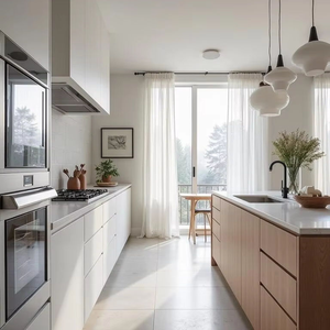 Tủ bếp tùy chỉnh màu trắng dung lượng lưu trữ lớn thiết kế chức năng hiện đại - Product Image 5