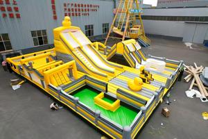 Château gonflable commercial pour enfants, thème lune, avec toboggan aquatique, pour la <span class=keywords><strong>location</strong></span> événementielle - Product Image 1