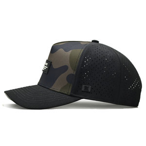 <b>Waterproof</b> <b>Hat</b> Golf Custom Baseball Cap Laser Perforated Five-Panel Top Logo Customizable - Product Image 2
