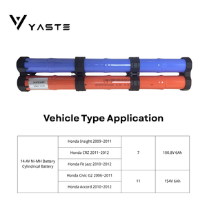 Batteries de remplacement YASTE Ni-Mh 14.4V 6.5AH pour voiture hybride Honda Civic - Product Image 1