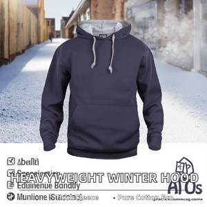 เสื้อฮู้ดผ้าฟลีซปักลาย 100% ผ้าฝ้ายเนื้อหนา คุณภาพสูง สำหรับฤดูหนาว ขายส่ง มีเชือกผูก ปรับได้ สไตล์ลำลอง แฟชั่นกลางแจ้ง สำหรับผู้ชาย รับสั่งทำ - Product Image 2