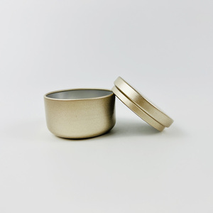 Mini boîtes à thé avec logo personnalisé petit pot à bougie vide rond avec couvercle en métal pour emballage <span class=keywords><strong>de</strong></span> biscuits et biscuits - Product Image 3