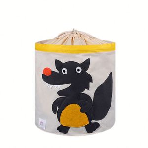 Large Canvas Fabric <b>Laundry</b> Hamper Lightweight Storage <b>Basket</b> Toy Organizer Dirty Clothes - Product Image 5